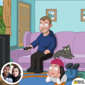 Egyedi Portré - Family Guy stílus