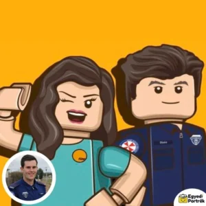 Egyedi Portré - LEGO stílus