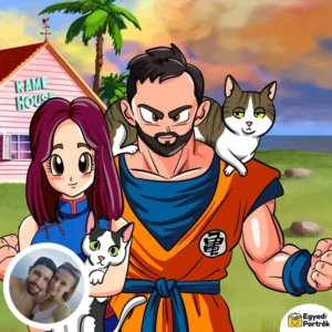 Egyedi Portré - Dragon Ball stílus